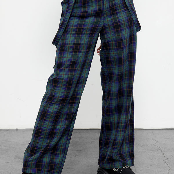 High waisted plaid on sale pants