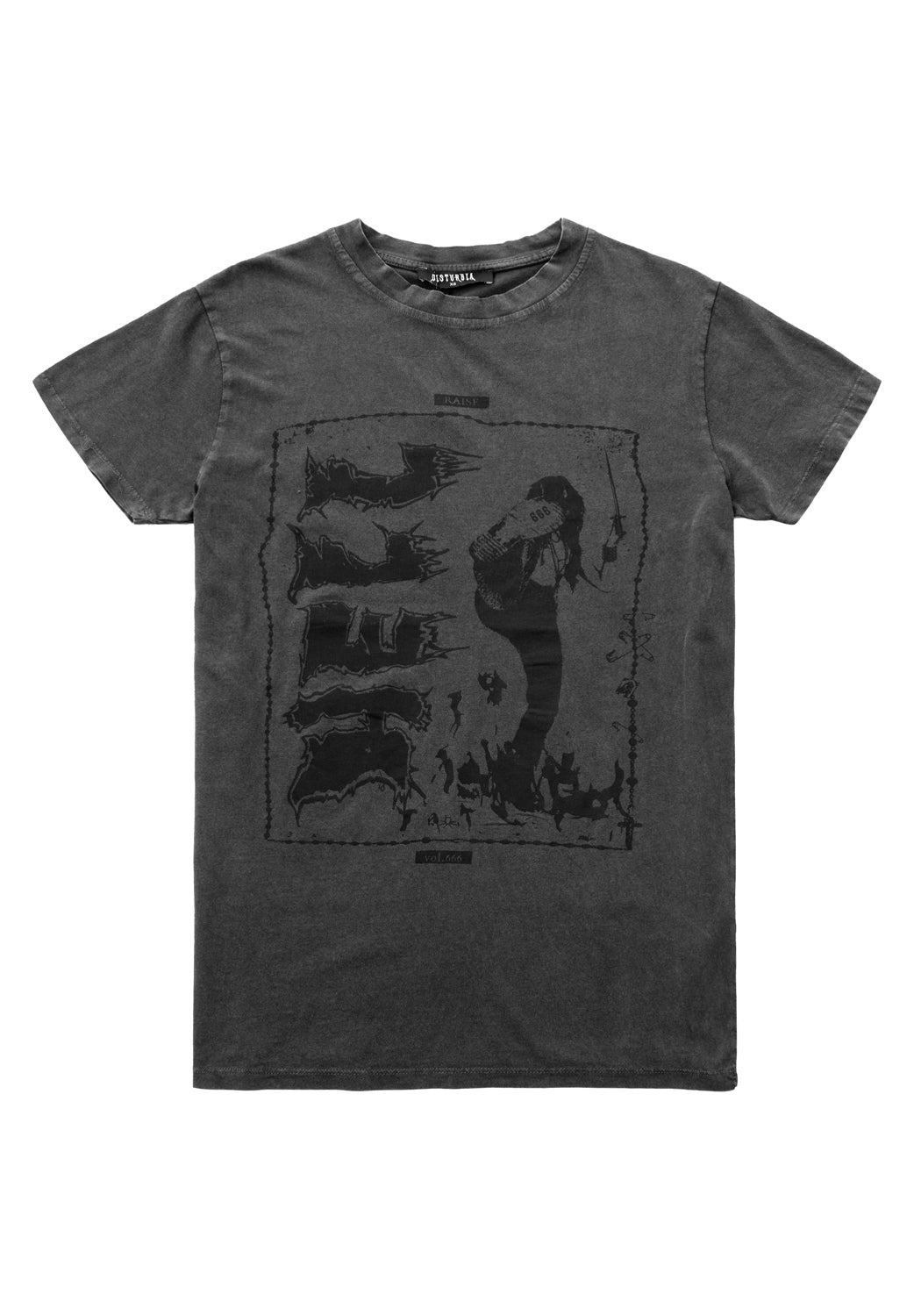 Hell-Vintage-Grey-Washed-T-Shirt – Disturbia