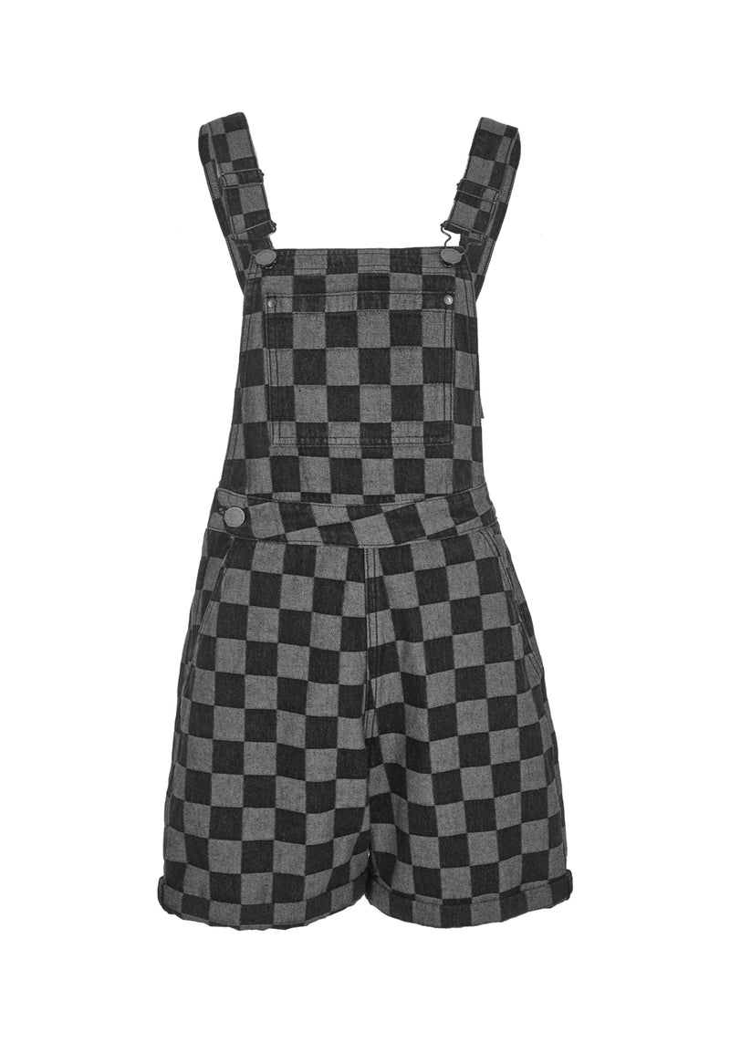 Checkered best sale overall shorts