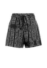 Runes Tie Front Shorts