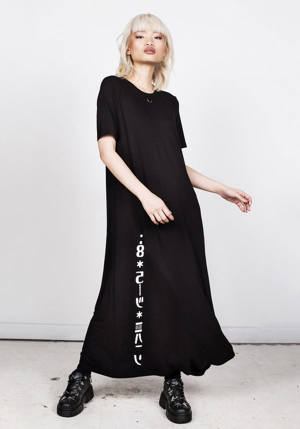 Digital Maxi Tee Dress