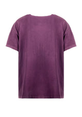 Devil Purple Acid Wash Oversized Tee