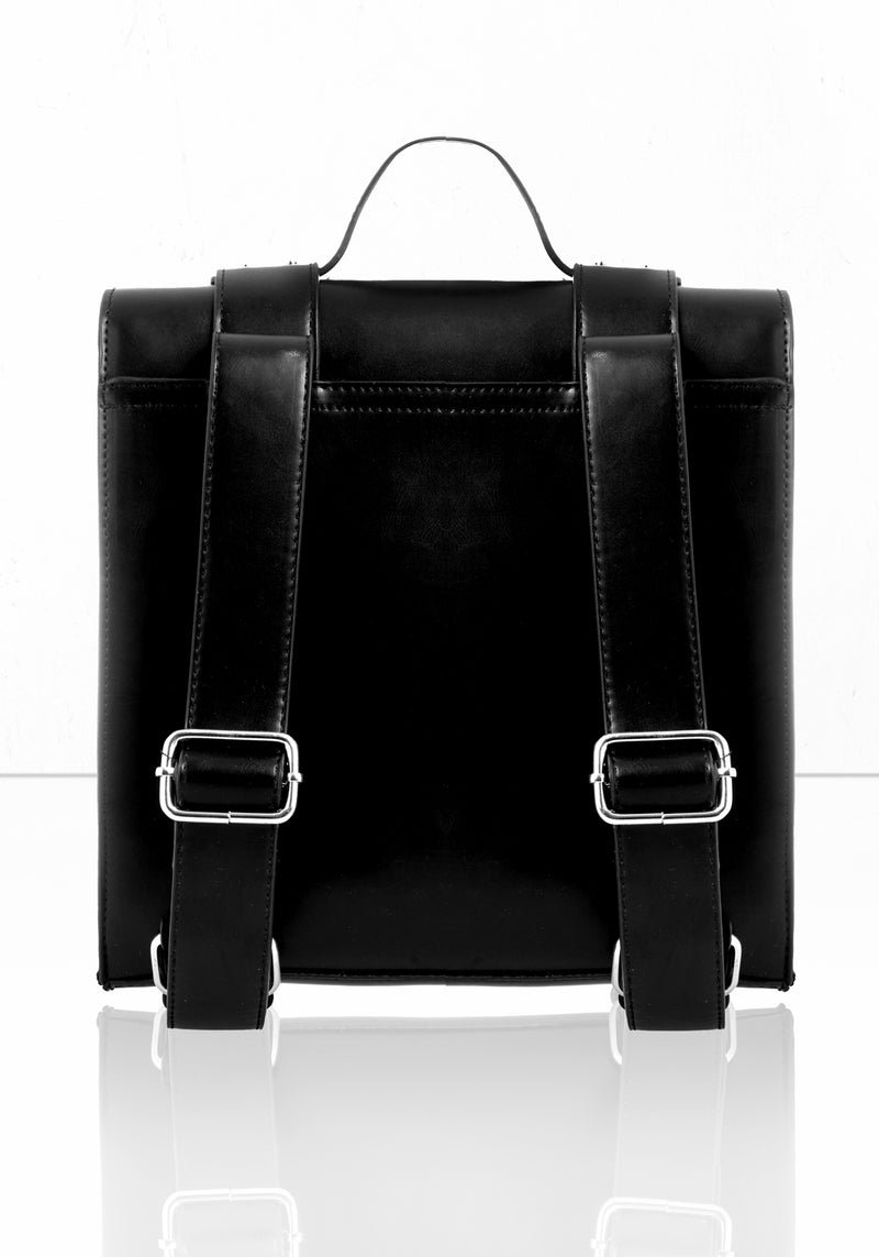 Black hotsell satchel backpack