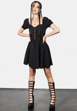 Mortem Ruffle Mini Dress