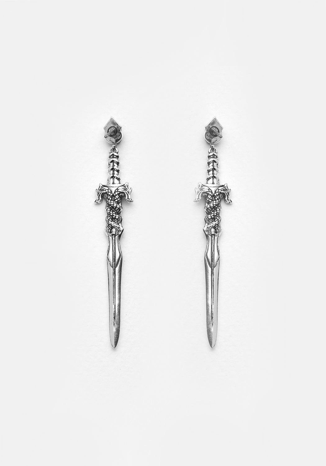 RITUAL DAGGER AMETHYST DROP EARRINGS – Disturbia